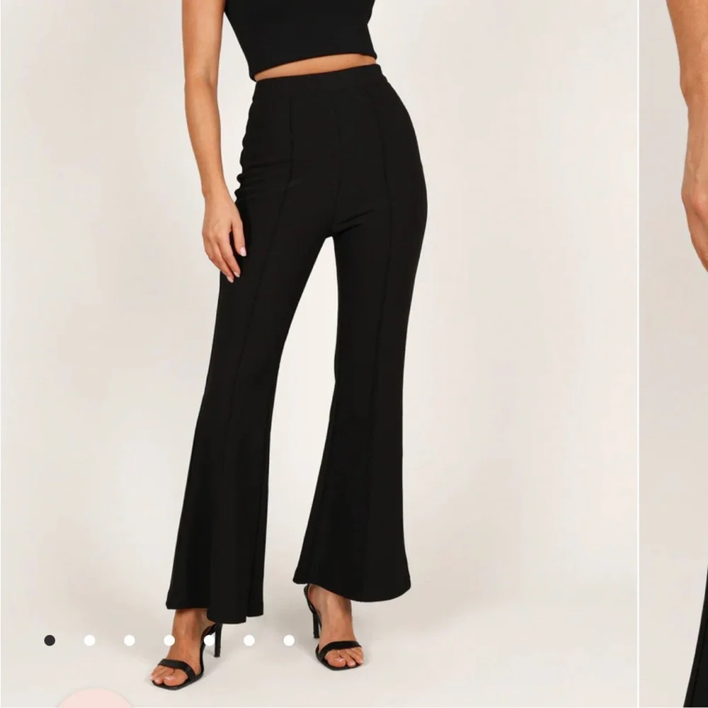 RUTHERFORD FLARED PONTE PANT - BLACK - Picture 5 of 6